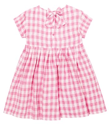 Gingham linen dress | Il Gufo
