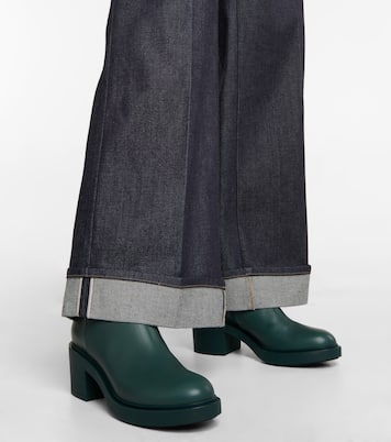 Ribbon leather ankle boots | Gianvito Rossi