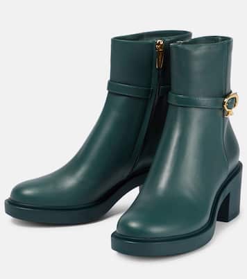 Ribbon leather ankle boots | Gianvito Rossi