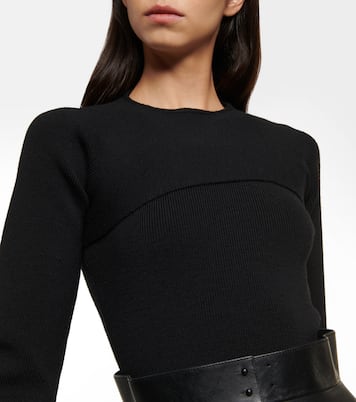 Belted wool-blend minidress | Tom Ford