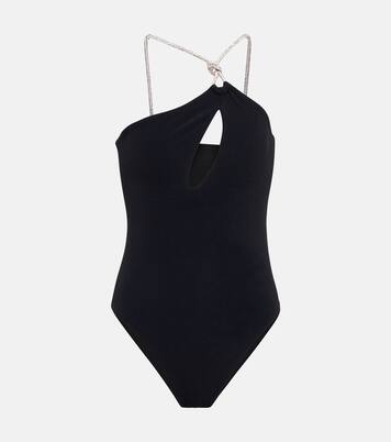 Saint embellished one-shoulder swimsuit | Simkhai