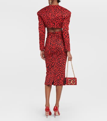 Falda midi tubo estampada | Dolce&Gabbana