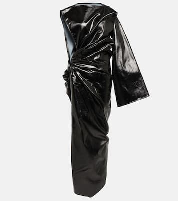Asymmetrical denim gown | Rick Owens