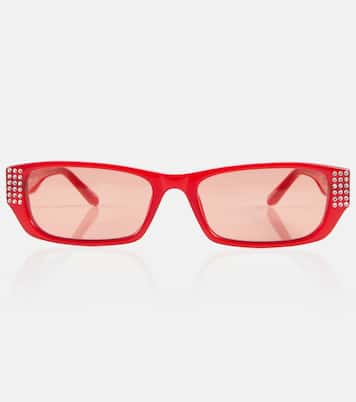 x Linda Farrow embellished rectangular sunglasses | Magda Butrym