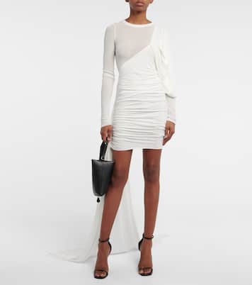 One-shoulder draped minidress | Rick Owens