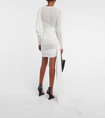 One-shoulder draped minidress | Rick Owens