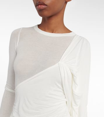 One-shoulder draped minidress | Rick Owens