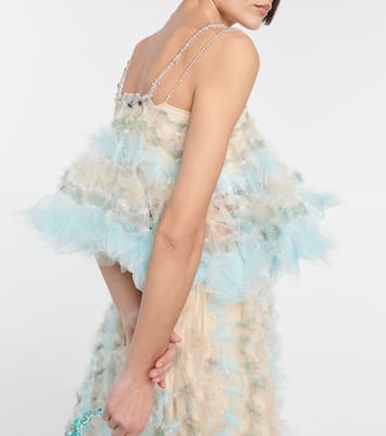 Top cropped in tulle | Susan Fang