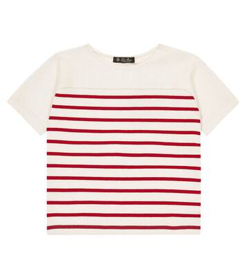 Camiseta de algodón a rayas | Loro Piana Kids