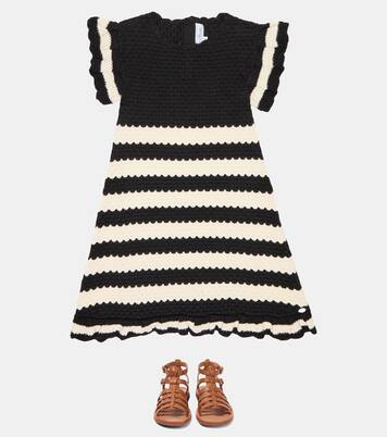 Robe rayée en crochet de coton | Tartine et Chocolat
