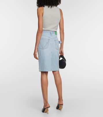 Jupe crayon en jean | Bottega Veneta