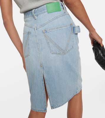 Jupe crayon en jean | Bottega Veneta