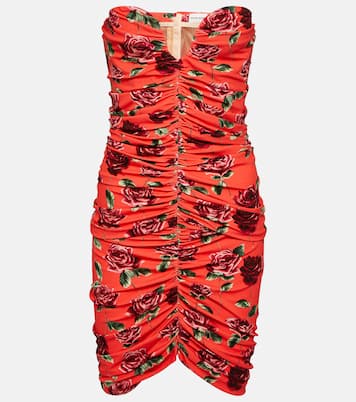Floral ruched minidress | Magda Butrym
