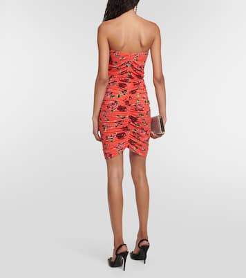 Floral ruched minidress | Magda Butrym