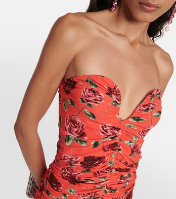 Floral ruched minidress | Magda Butrym