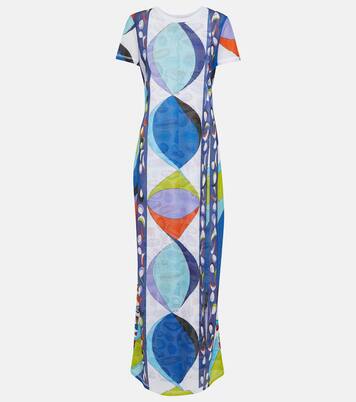 Robe longue Pesci en résille | Pucci