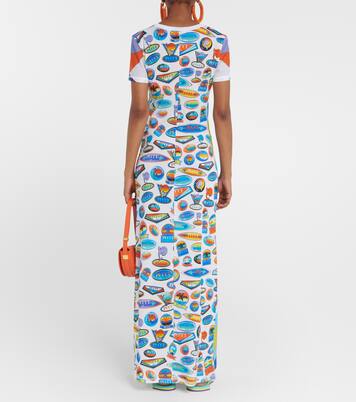 Robe longue Pesci en résille | Pucci