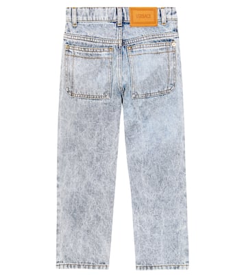 Jean droit brodé à logo | Versace Kids