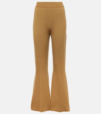 Pantalon évasé en laine mélangée | Joseph