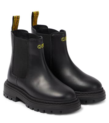 Bottines Chelsea en cuir à logo | Off-White Kids