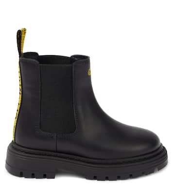 Bottines Chelsea en cuir à logo | Off-White Kids