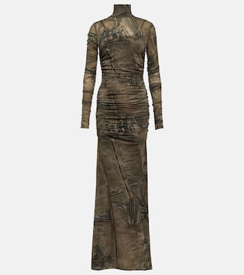 Printed high-neck gown | Blumarine