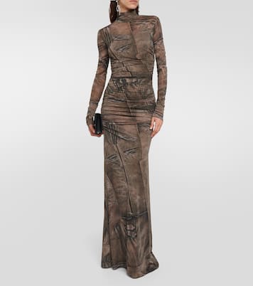Printed high-neck gown | Blumarine