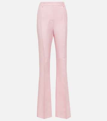 High-Rise-Schlaghose aus Crepe Couture | Valentino