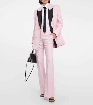 High-Rise-Schlaghose aus Crepe Couture | Valentino