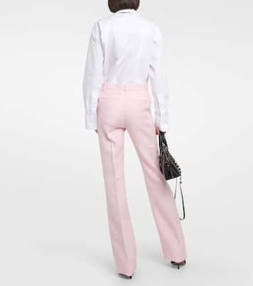 High-Rise-Schlaghose aus Crepe Couture | Valentino