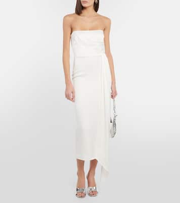Robe midi de mariée en crêpe | Alex Perry