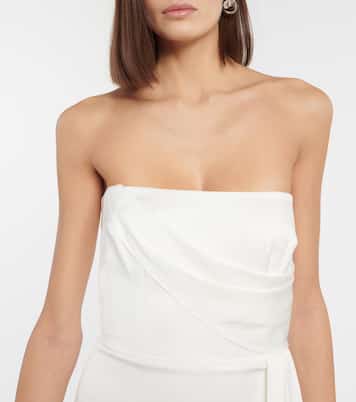 Robe midi de mariée en crêpe | Alex Perry