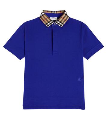 Burberry polo purple on sale
