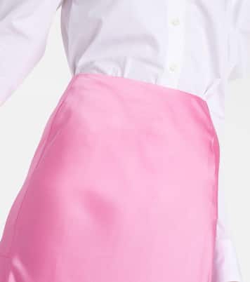 Satin midi skirt | Stella McCartney