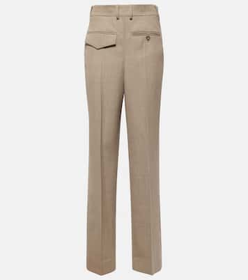Pantaloni regular in lana vergine | Victoria Beckham