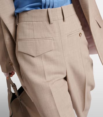 Pantaloni regular in lana vergine | Victoria Beckham