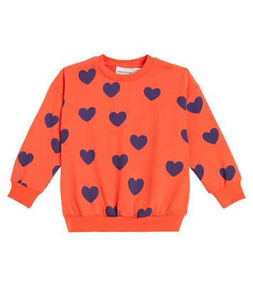 Sudadera Hearts de algodón estampada | Mini Rodini