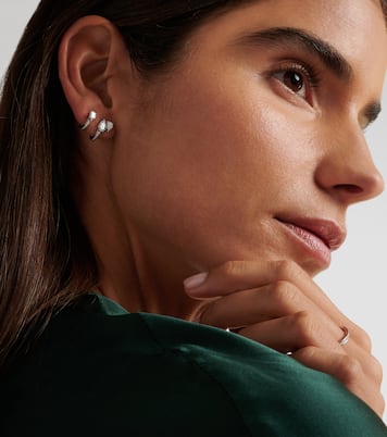 Orecchino singolo Serti Sur Vide in oro bianco 18kt con diamanti | Repossi