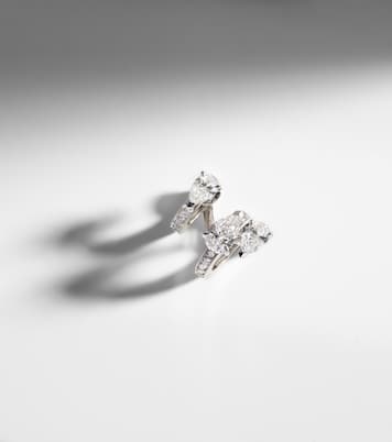 Orecchino singolo Serti Sur Vide in oro bianco 18kt con diamanti | Repossi