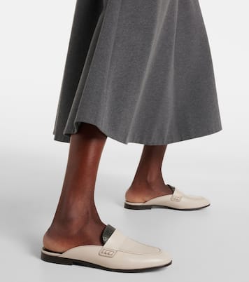 Mules Monili en cuir | Brunello Cucinelli