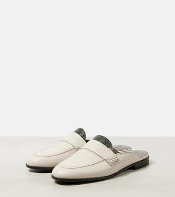 Mules Monili en cuir | Brunello Cucinelli