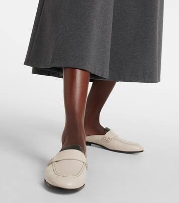Mules Monili en cuir | Brunello Cucinelli