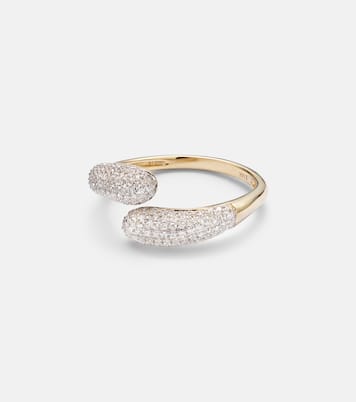 Bague Hug en or 14 ct et diamants | Stone and Strand