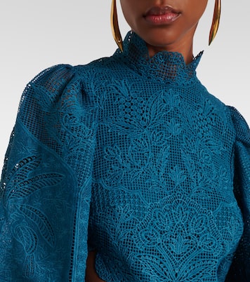 Cutout lace guipure midi dress | Farm Rio