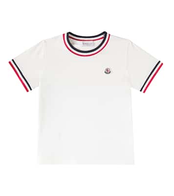 T-shirt Tricolor in jersey di cotone | Moncler Enfant