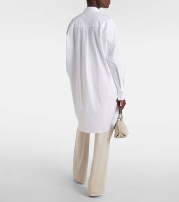 Hemdblusenkleid aus einem Baumwollgemisch | Brunello Cucinelli