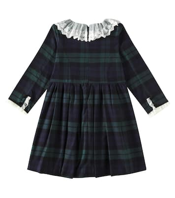 Kleid Diana aus Baumwolle mit Spitze | La Coqueta