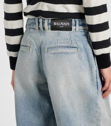High-rise wide-leg jeans | Balmain