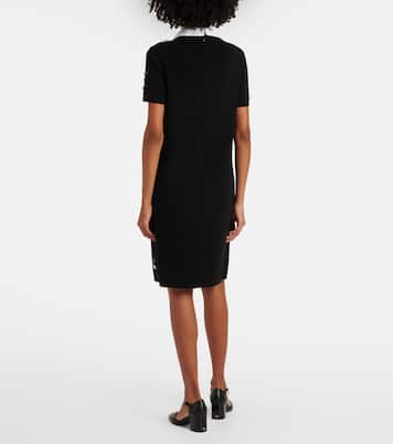 Robe midi en laine mélangée à ornements | Tory Burch