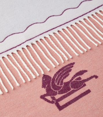 Couverture Bloom en laine à fleurs | Etro